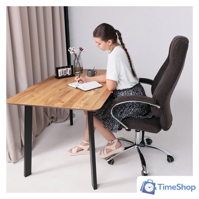 Офисное кресло AksHome King A (ткань, коричневый) - Изображение №14 — Интернет-магазин Time-Shop