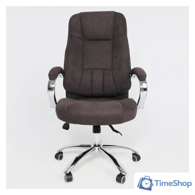 Офисное кресло AksHome King A (ткань, коричневый) - Изображение №4 — Интернет-магазин Time-Shop