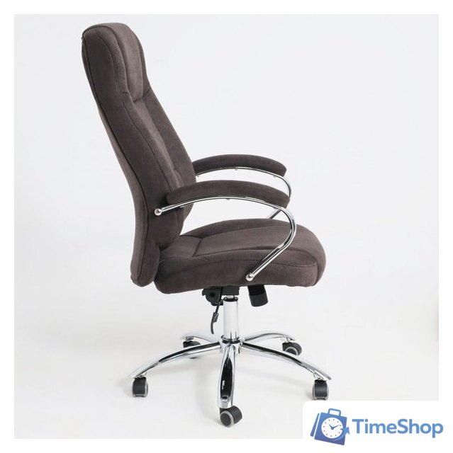 Офисное кресло AksHome King A (ткань, коричневый) - Изображение №3 — Интернет-магазин Time-Shop