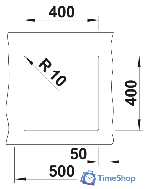 Кухонная мойка Blanco Rotan 400-U 521334 (белый) - Изображение №3 — Интернет-магазин Time-Shop