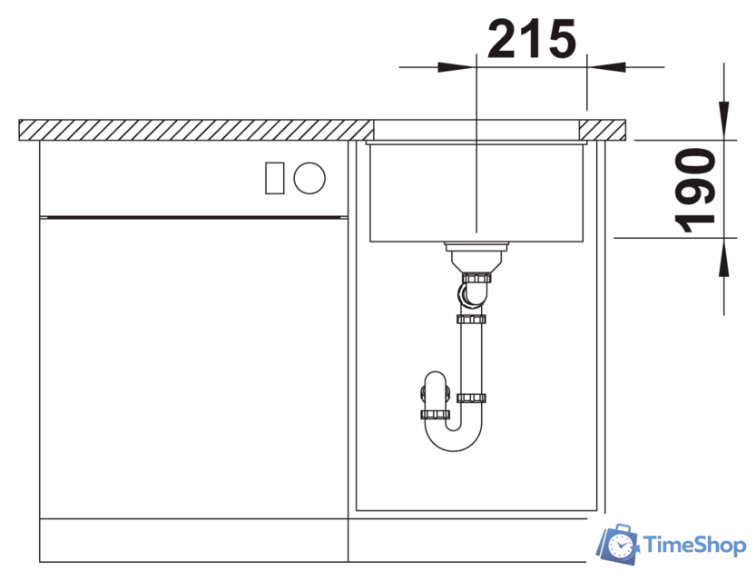Кухонная мойка Blanco Rotan 400-U 521334 (белый) - Изображение №4 — Интернет-магазин Time-Shop