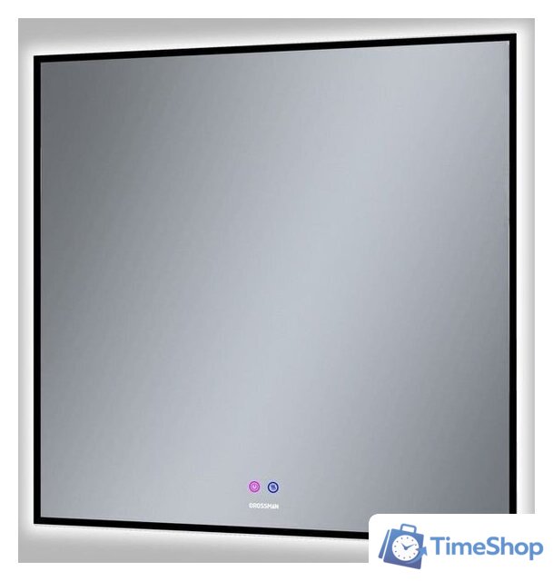  Grossman Зеркало Pragma-норма Black LED 1880802 (с сенсорным выключателем и подогревом) - Изображение №2 — Интернет-магазин Time-Shop