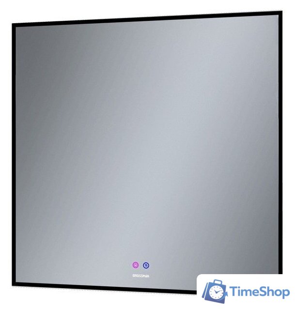  Grossman Зеркало Pragma-норма Black LED 1880802 (с сенсорным выключателем и подогревом) - Изображение №1 — Интернет-магазин Time-Shop