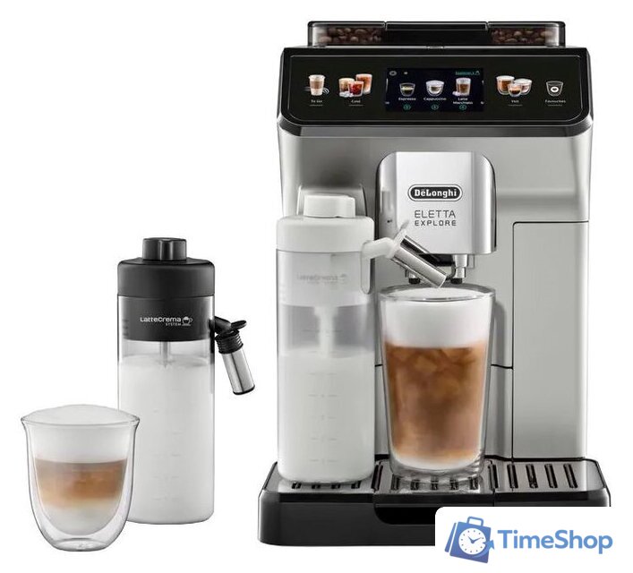 Кофемашина DeLonghi Eletta Explore ECAM450.55.S - Изображение №1 — Интернет-магазин Time-Shop
