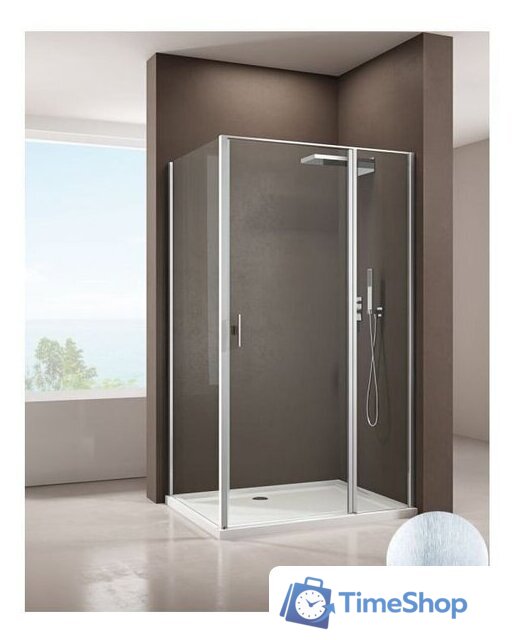 Душевой уголок Allen Brau Priority 90x90 304206 (серебро браш) - Изображение №2 — Интернет-магазин Time-Shop
