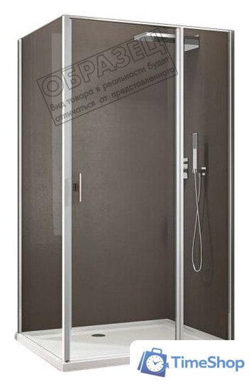 Душевой уголок Allen Brau Priority 90x90 304206 (серебро браш) - Изображение №1 — Интернет-магазин Time-Shop