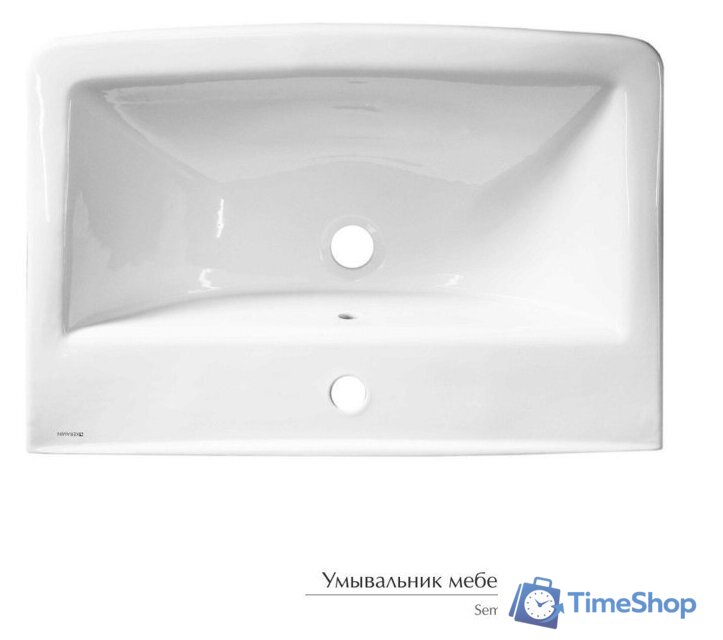 Умывальник Керамин Милан 65 (с пьедесталом) - Изображение №3 — Интернет-магазин Time-Shop