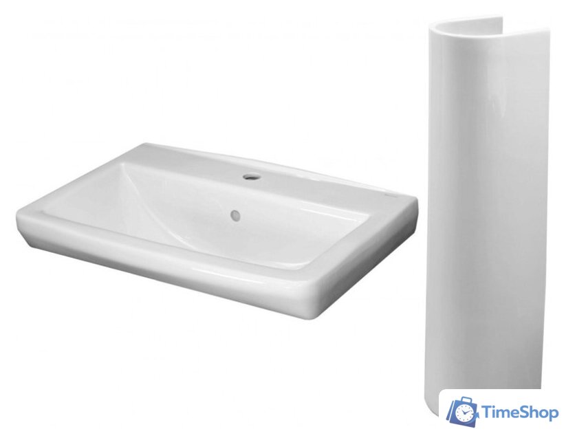 Умывальник Керамин Милан 65 (с пьедесталом) - Изображение №1 — Интернет-магазин Time-Shop