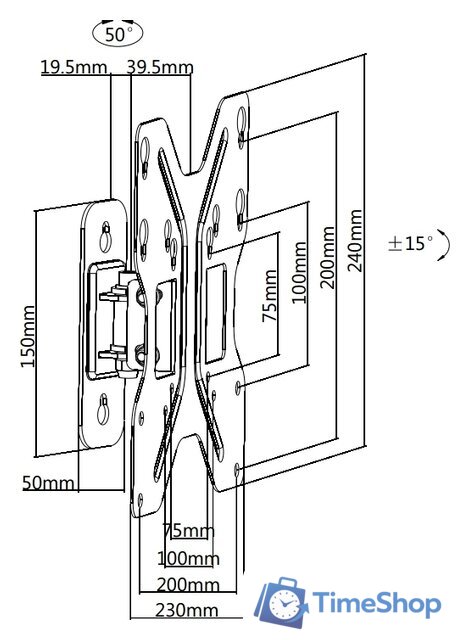 Кронштейн для телевизора Ultramounts UM863 - Изображение №7 — Интернет-магазин Time-Shop