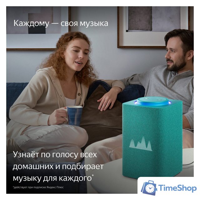 Умная колонка Яндекс Станция Макс (с хабом умного дома Zigbee, бирюзовый) - Изображение №8 — Интернет-магазин Time-Shop