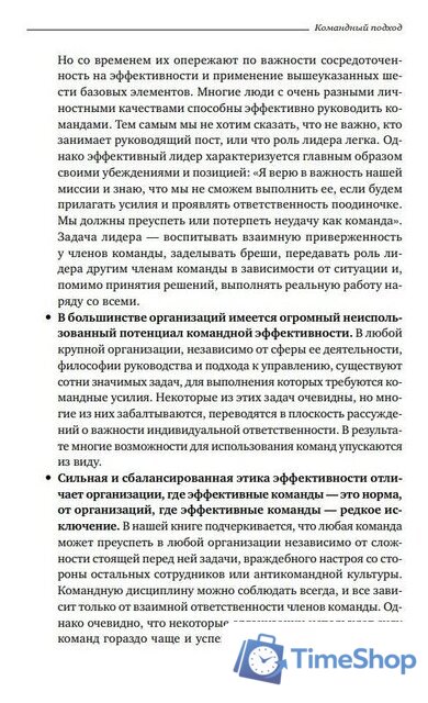 Книга издательства Альпина Диджитал. Командный подход. Создание высокоэффективной организации (Катценбах Ж.) - Изображение №16 — Интернет-магазин Time-Shop