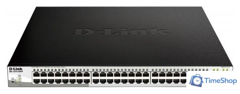 Настраиваемый коммутатор D-Link DGS-1210-52MPP/E2A - Изображение №1 — Интернет-магазин Time-Shop