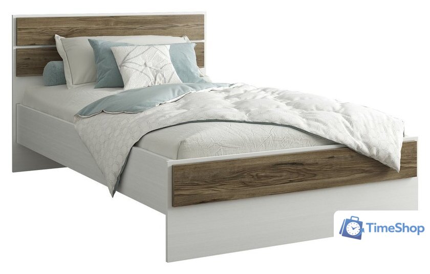 Кровать Евва Венеция ВН-1400 (бодега белый/ясень орландо) - Изображение №1 — Интернет-магазин Time-Shop