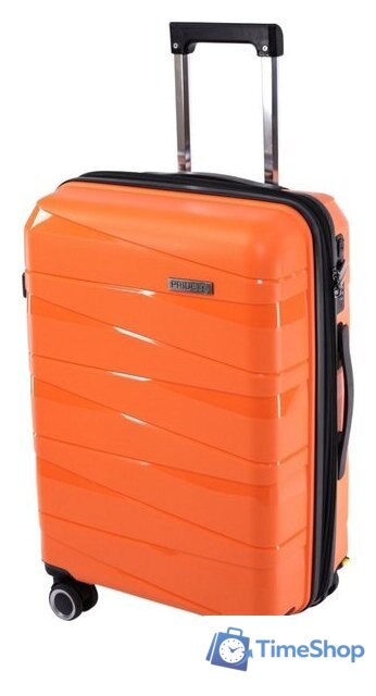 Чемодан-спиннер Pride РР-201 (M, оранжевый) - Изображение №2 — Интернет-магазин Time-Shop