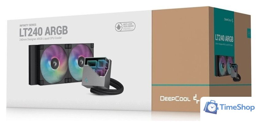 Система жидкостного охлаждения для процессора DeepCool LT240 BK ARGB R-LT240-BKAMNC-G-1 - Изображение №4 — Интернет-магазин Time-Shop
