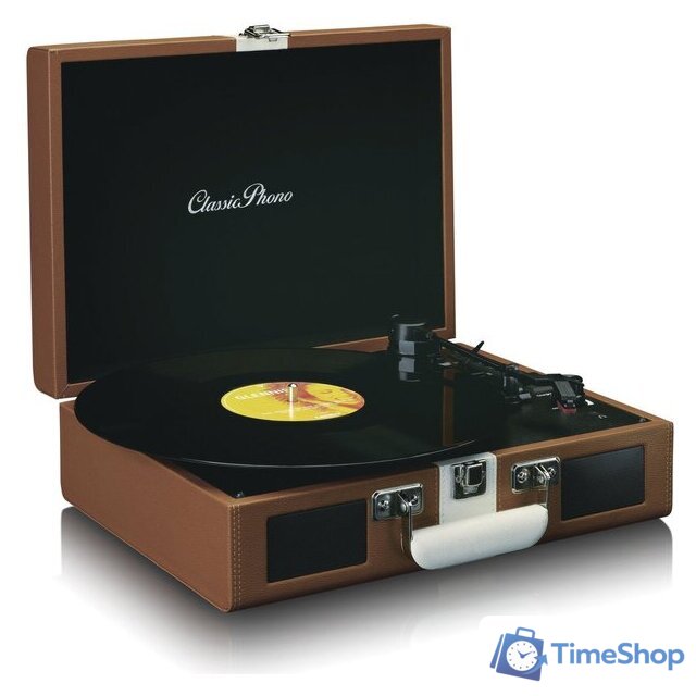 Виниловый проигрыватель Lenco TT-120 (коричневый/белый) - Изображение №3 — Интернет-магазин Time-Shop