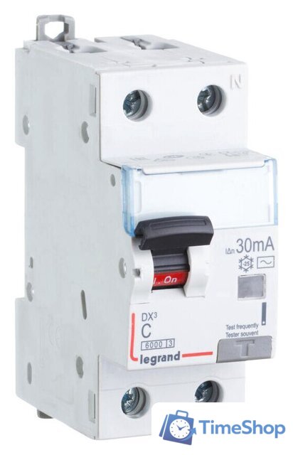 Дифференциальный автомат Legrand DX3 1P+N C 25A 30мА 6kA 2M 411004 - Изображение №1 — Интернет-магазин Time-Shop