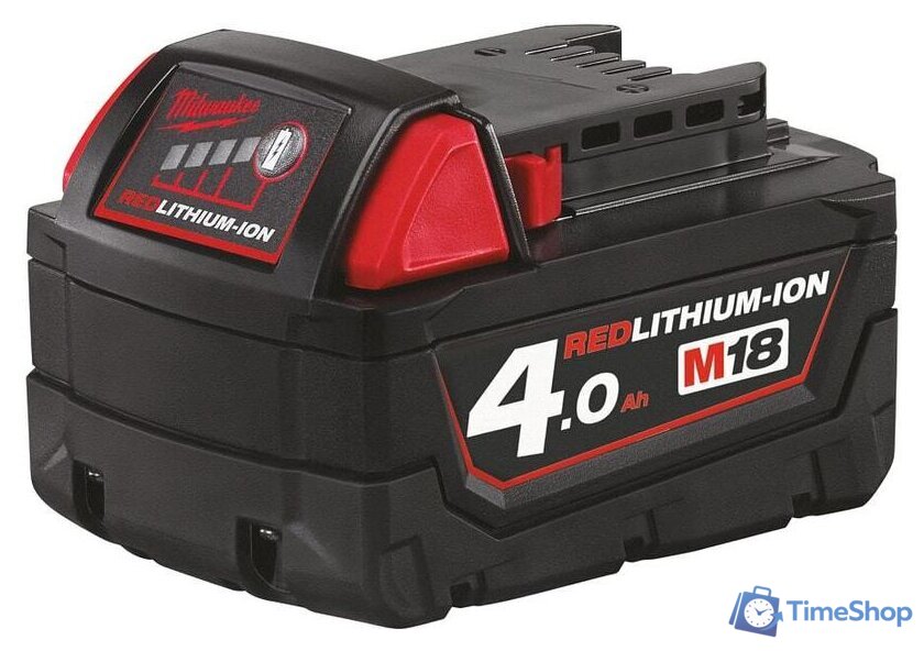 Аккумулятор Milwaukee M18 B4 4932430063 (18В/4 Ah) - Изображение №1 — Интернет-магазин Time-Shop
