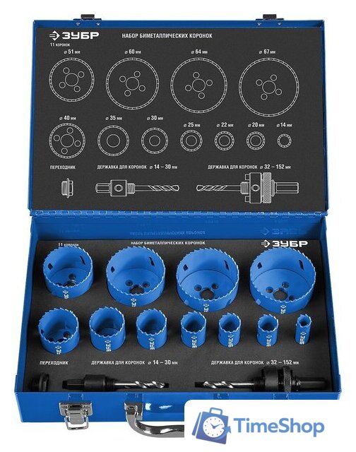 Набор коронок Зубр 29531-H11 - Изображение №1 — Интернет-магазин Time-Shop