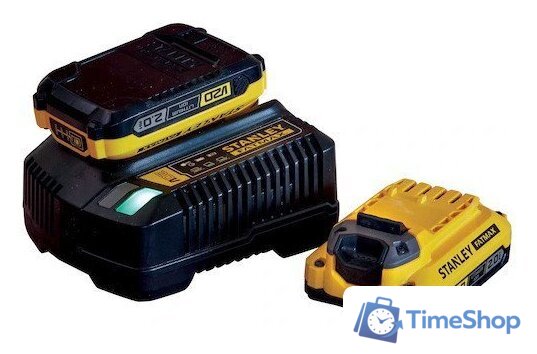 Аккумулятор с зарядным устройством Stanley SFMCB12D2 (18В/2x2 Ah + 18В) - Изображение №1 — Интернет-магазин Time-Shop
