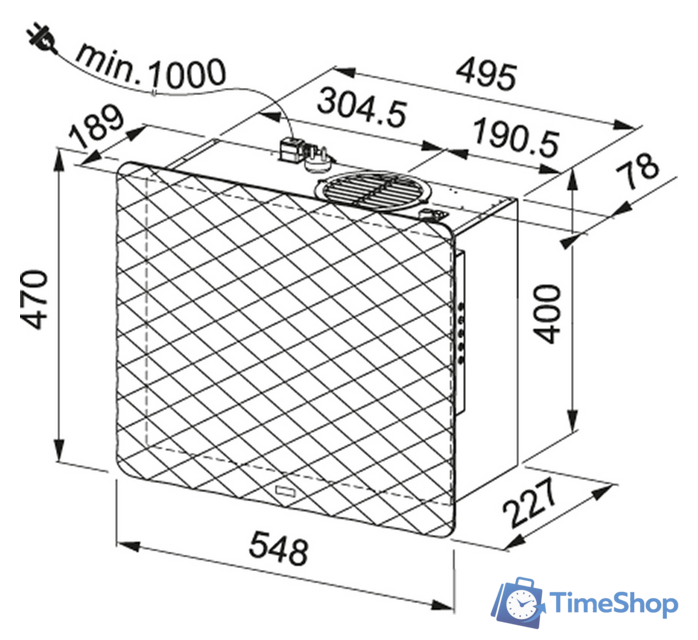 Кухонная вытяжка Franke Impress 603 GY 330.0530.195 - Изображение №2 — Интернет-магазин Time-Shop
