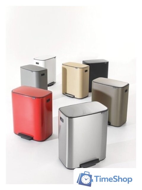 Система сортировки мусора Brabantia Bo Pedal Bin 2 x 30 л (белый) - Изображение №20 — Интернет-магазин Time-Shop