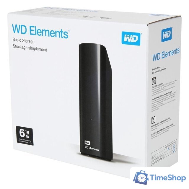 Внешний накопитель WD Elements Desktop 6TB WDBWLG0060HBK - Изображение №8 — Интернет-магазин Time-Shop