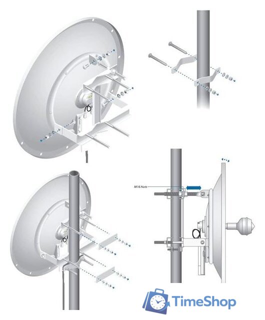 Антенна для беспроводной связи Ubiquiti RocketDish 5G-30 LW - Изображение №6 — Интернет-магазин Time-Shop