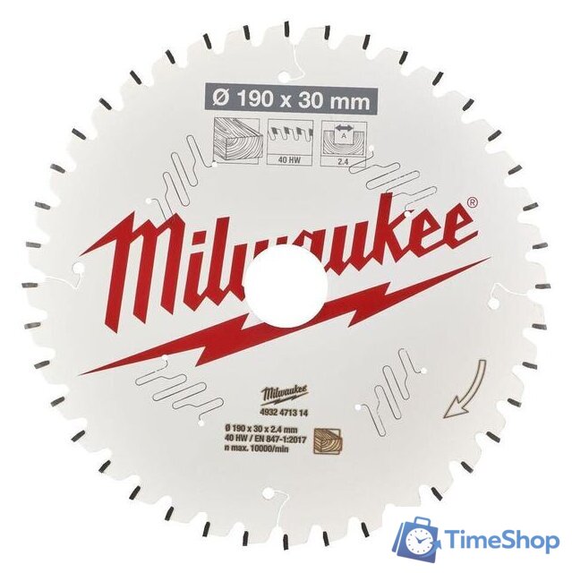 Пильный диск Milwaukee 4932471314 - Изображение №1 — Интернет-магазин Time-Shop