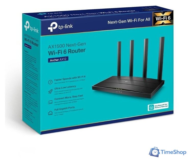 Wi-Fi роутер TP-Link Archer AX12 - Изображение №3 — Интернет-магазин Time-Shop