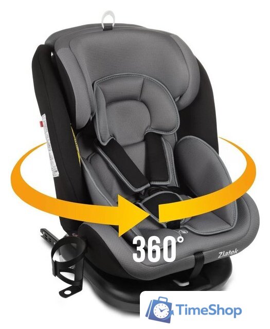 Детское автокресло Zlatek Cruiser Isofix Lux KRES3951 (серый/черный) - Изображение №2 — Интернет-магазин Time-Shop