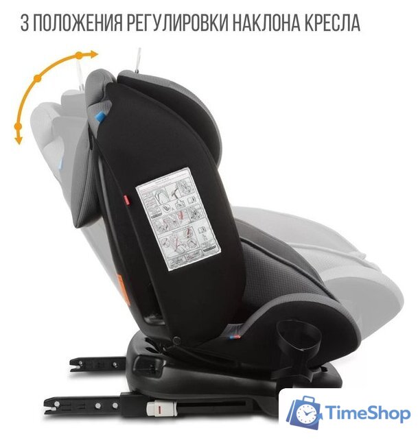Детское автокресло Zlatek Cruiser Isofix Lux KRES3951 (серый/черный) - Изображение №7 — Интернет-магазин Time-Shop