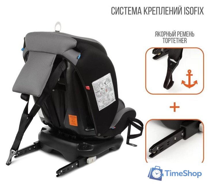 Детское автокресло Zlatek Cruiser Isofix Lux KRES3951 (серый/черный) - Изображение №11 — Интернет-магазин Time-Shop