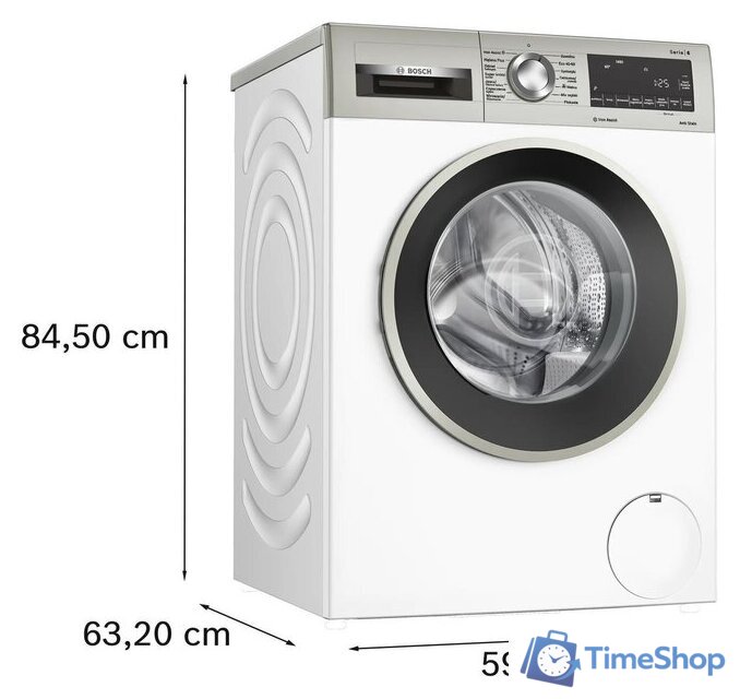 Стиральная машина Bosch Serie 6 WGG254Z1PL - Изображение №5 — Интернет-магазин Time-Shop