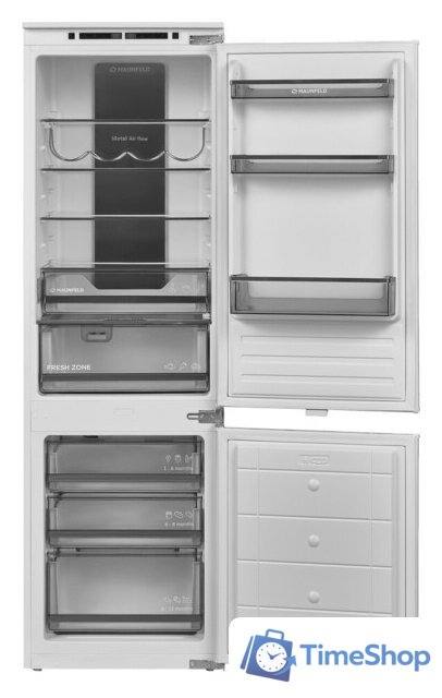 Холодильник MAUNFELD MBF177NFWHGR - Изображение №1 — Интернет-магазин Time-Shop