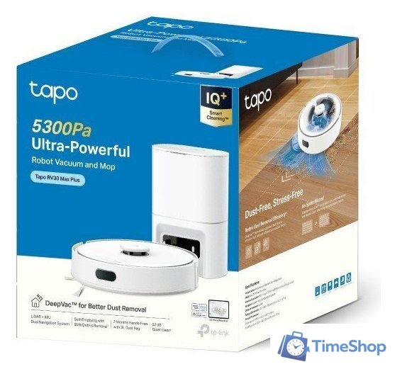 Робот-пылесос TP-Link Tapo RV30 Max Plus (белый) - Изображение №12 — Интернет-магазин Time-Shop