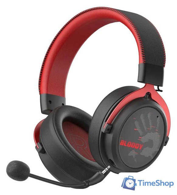 Наушники A4Tech Bloody MR590 Sports (черный/красный) - Изображение №1 — Интернет-магазин Time-Shop