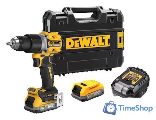 Ударная дрель-шуруповерт DeWalt DCD805E2T (с 2-мя АКБ 1.7 Ач, кейс) - Изображение №1 — Интернет-магазин Time-Shop