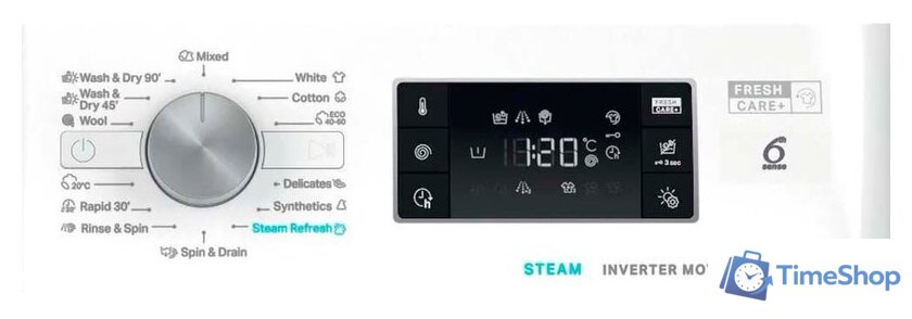 Стирально-сушильная машина Whirlpool FFWDB 964489 SV EE - Изображение №8 — Интернет-магазин Time-Shop
