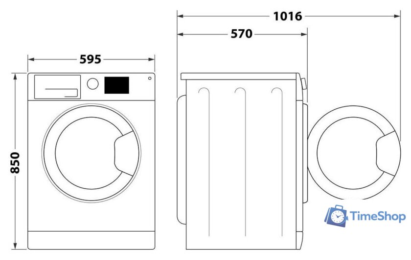 Стирально-сушильная машина Whirlpool FFWDB 964489 SV EE - Изображение №10 — Интернет-магазин Time-Shop