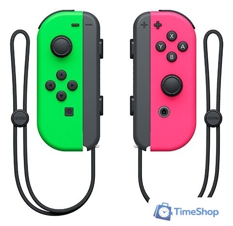 Геймпад Nintendo Joy-Con (неоновый зеленый/неоновый розовый) - Изображение №1 — Интернет-магазин Time-Shop