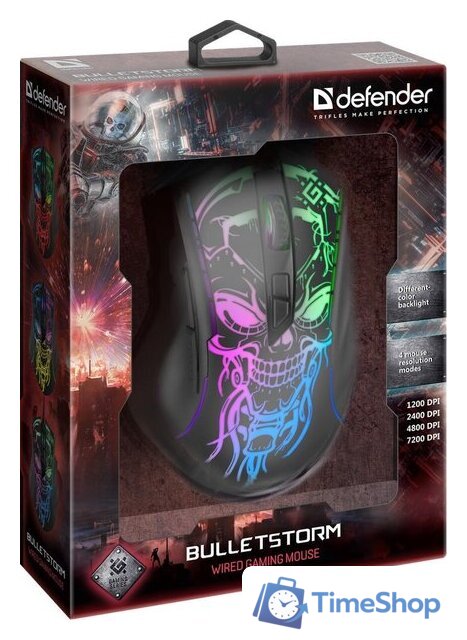 Игровая мышь Defender Bulletstorm GM-928 - Изображение №5 — Интернет-магазин Time-Shop