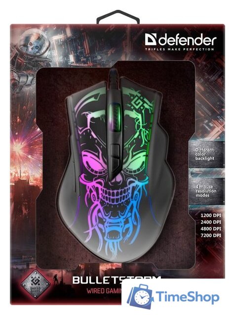 Игровая мышь Defender Bulletstorm GM-928 - Изображение №6 — Интернет-магазин Time-Shop
