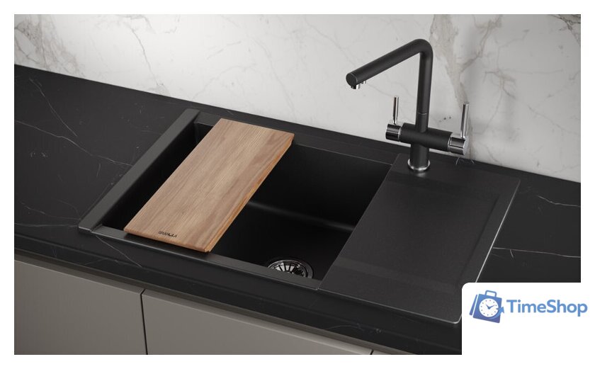 Кухонная мойка Granula ES-7807 (шварц) - Изображение №3 — Интернет-магазин Time-Shop