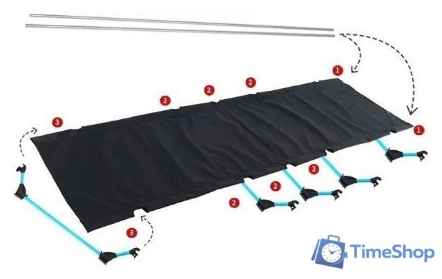 Раскладушка Sundays TBD0557052201A (черный) - Изображение №4 — Интернет-магазин Time-Shop