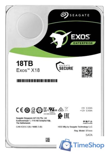 Жесткий диск Seagate Exos X18 12TB ST12000NM004J - Изображение №1 — Интернет-магазин Time-Shop