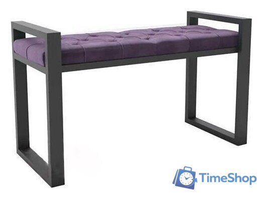 Банкетка Hype Mebel Бридж (черный/фиолетовый) - Изображение №1 — Интернет-магазин Time-Shop