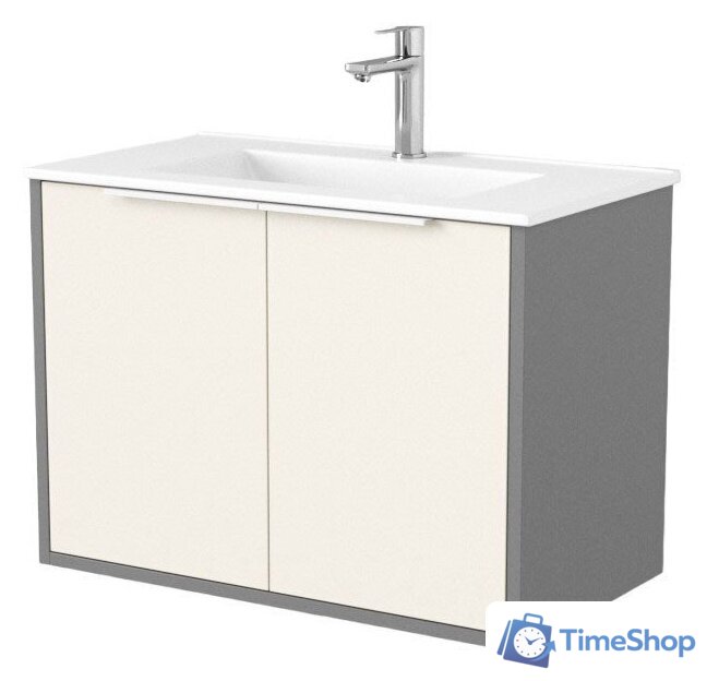  Дабер Тумба под умывальник 018 WeltWasser Deilbach 7517-70 Т18.7W.0.19Б (бежевый/серый/ручка белая) - Изображение №1 — Интернет-магазин Time-Shop