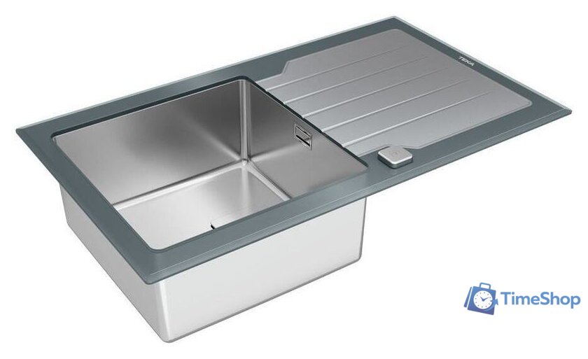 Кухонная мойка TEKA Diamond RS15 1B 1D 86 Auto (серый камень) - Изображение №4 — Интернет-магазин Time-Shop