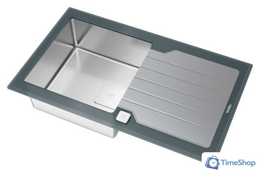 Кухонная мойка TEKA Diamond RS15 1B 1D 86 Auto (серый камень) - Изображение №3 — Интернет-магазин Time-Shop